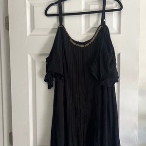 Black Dress with muted gold sequins